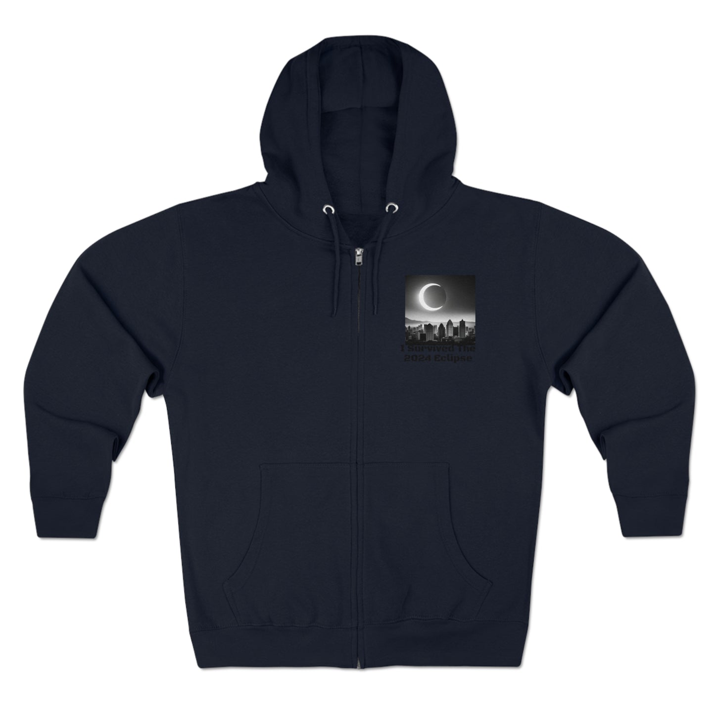 I Survived the 2024 Eclipse Unisex Zip Hoodie