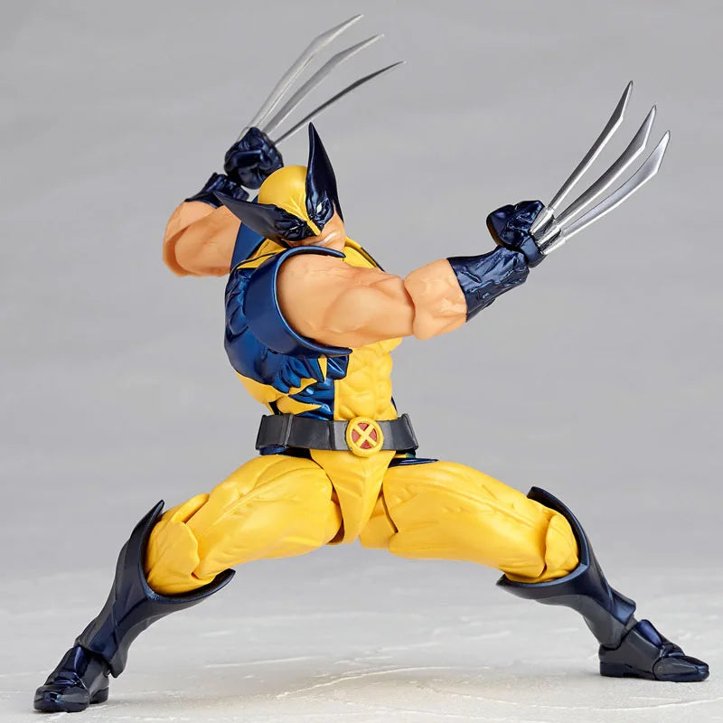 Amazing Yamaguchi Revoltech Deadpool GAMBIT X-MEN Magneto Batman Dark Knight X-Men Wolverine Logan Howlett Action Figure Toys