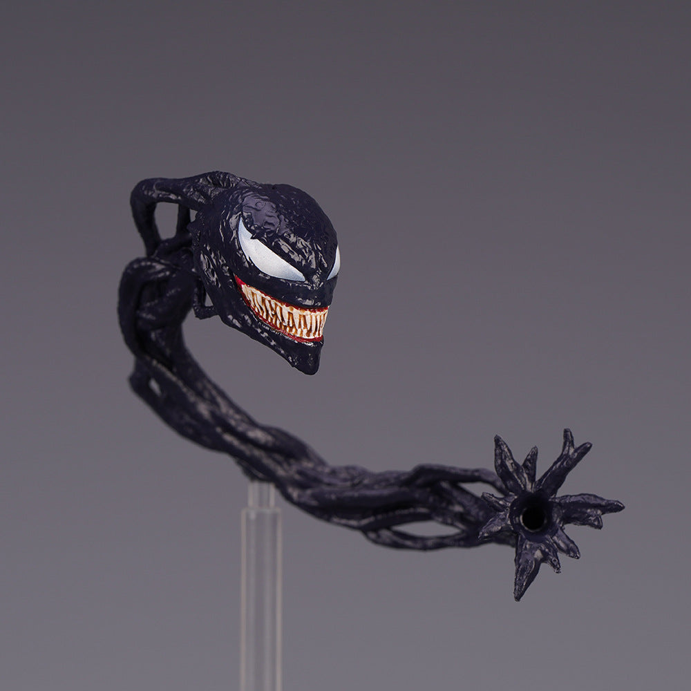 20cm Venom Symbiont Action Figure Joint Movable Toys Change Face Statue Model Doll Collectible For Toy Gift