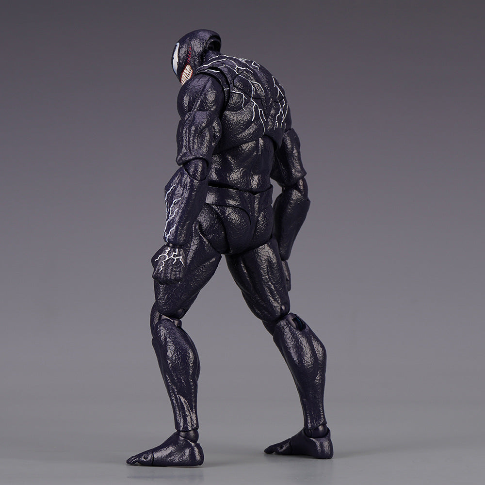 20cm Venom Symbiont Action Figure Joint Movable Toys Change Face Statue Model Doll Collectible For Toy Gift