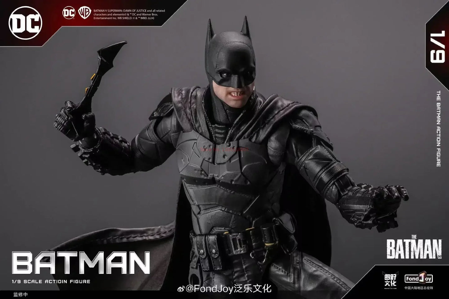 1/9 Scale 2024 Batman Anime Figure Original Fondjoy Robert Batman Action Figure New Children Toys Decor Birthday Gift