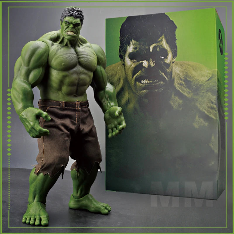 28/42cm Marvel Anime Hulk Action Figures Characters Desktop Ornaments Large Hulk Doll Model Boy Collection Toys Christmas Gifts