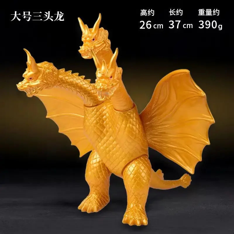 Anime Godzilla VS King Kong Action Figure King Ghidorah Three headed Golden Dragon PVC model collectibles toy kid Holiday gifts