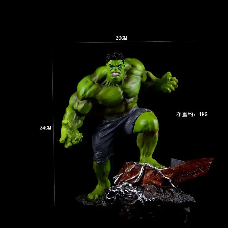 Marvel 24cm Limited The Avengers Hero Toys Hulk Doll Car Home Interior Pvc Action Figure Model Collection Toy Children Gift