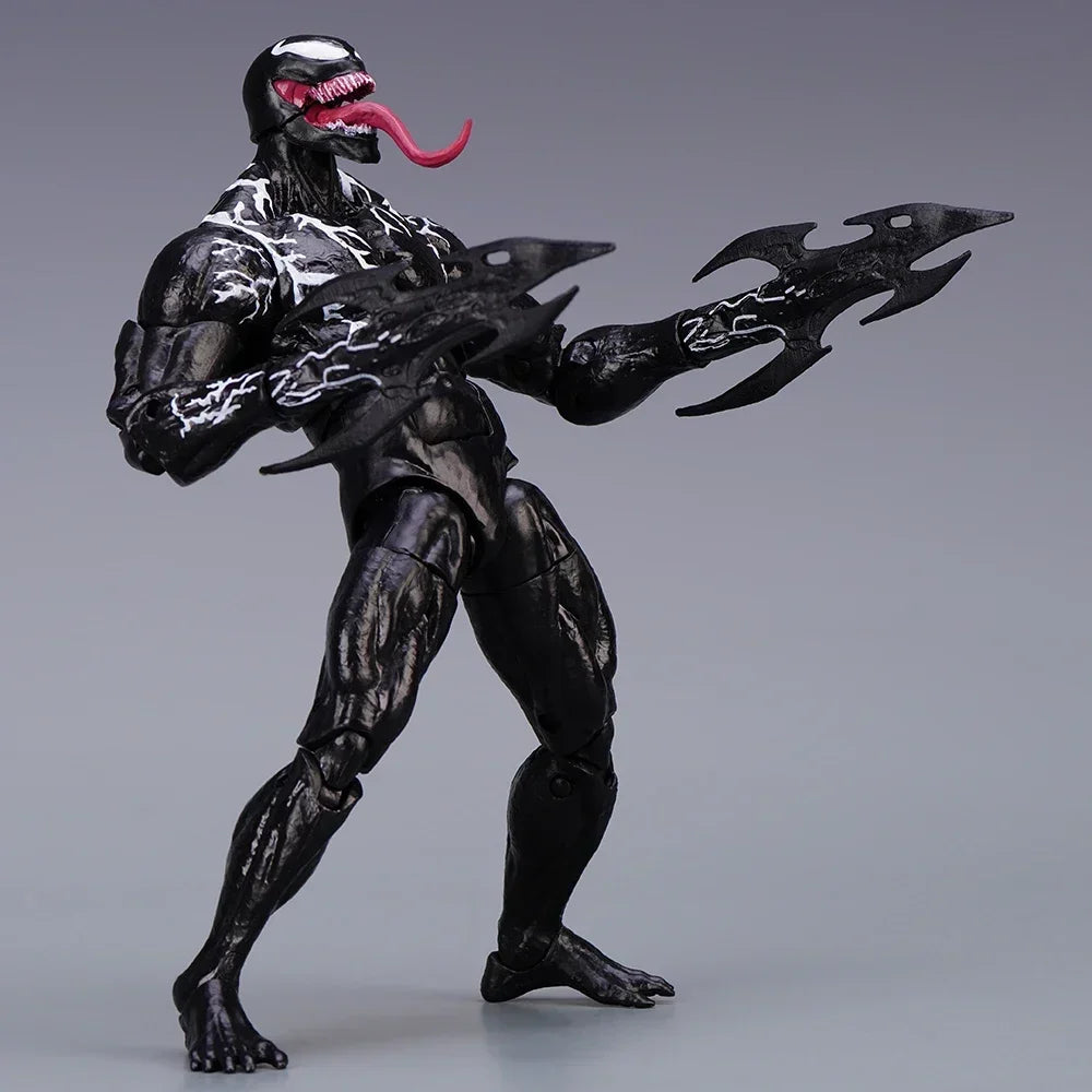 AMAZING YAMAGUCHI Venom Carnage Spider Man legends Action Figure Joint Movable Face Statue Model Doll Collectible kids for Toy