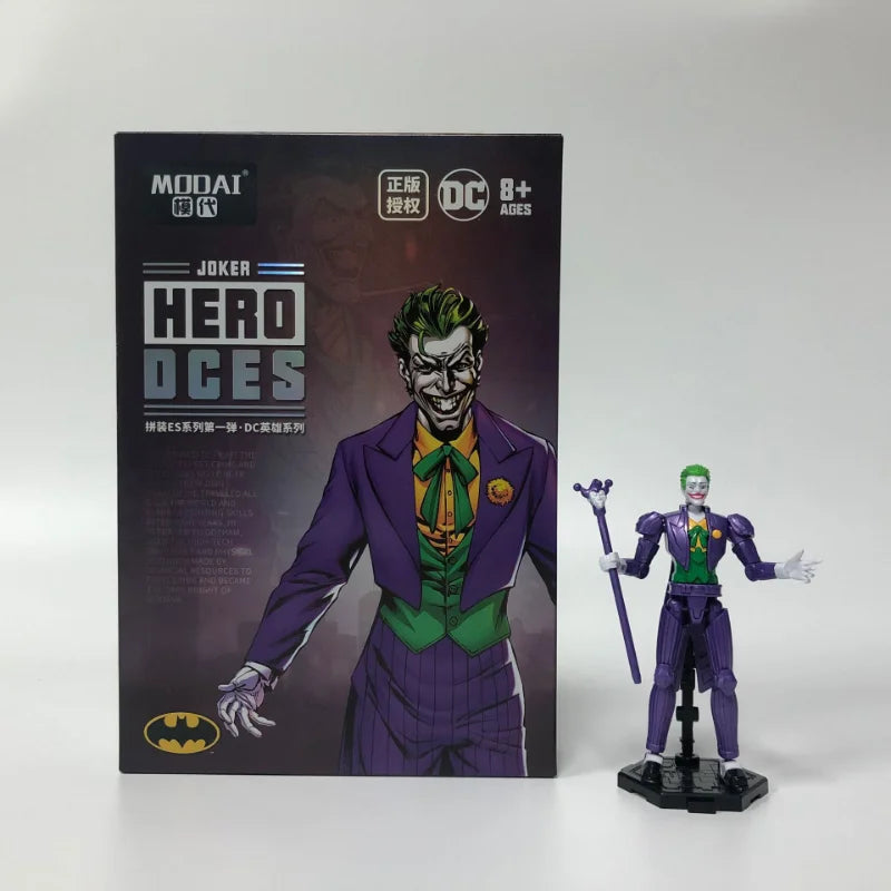 12cm Avengers  DC Joint movable assembly model decoration Batman Superman cyhorg joker Action Toy Figures 2023