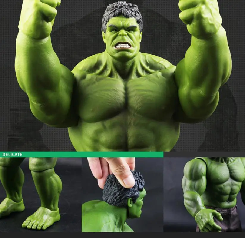 28/42cm Marvel Hulk Action Figures Anime Characters Desktop Ornaments Large Hulk Doll Model Collection Toys Birthday Xmas Gift