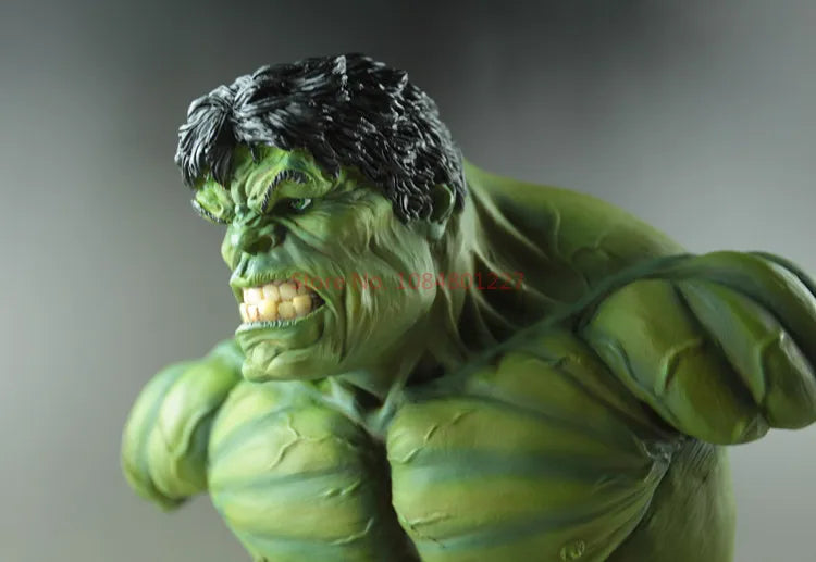 1/3 Superhero Green 34cm Giant Hulk Bust Action Figure Resin Statue Green Man Collection Model Home Decoration Surprise Toy Gift