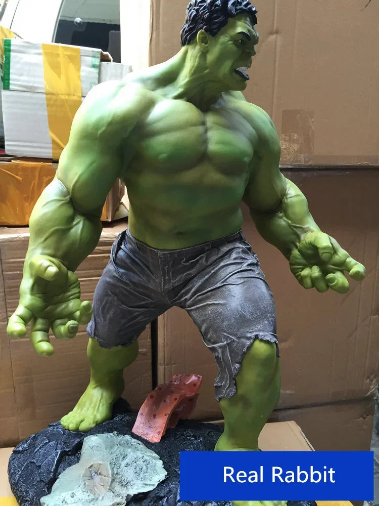 Large Size 1/4 60cm Superhero Green giant Green man Hulk Thanos figure Resin Statue Collection model Home Decoration adult gift