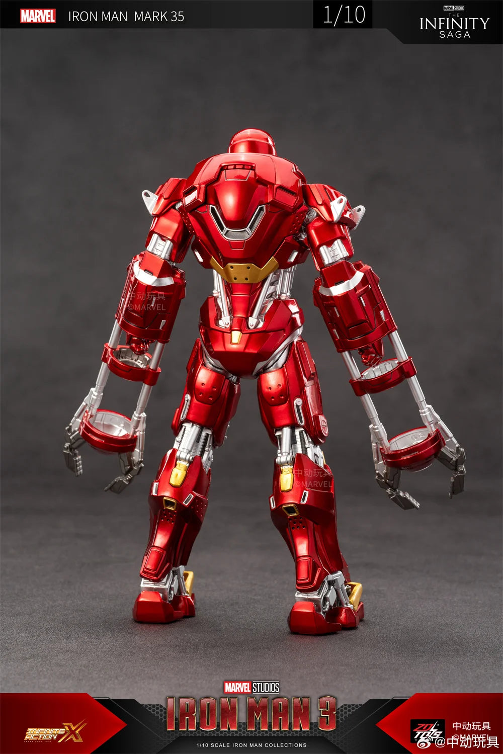 [pre-order] Zdtoys 1/10 Marvel Iron Man Mk35 Model Toy Anime Gift Action Figures Collect Free Shipping Birthday Present