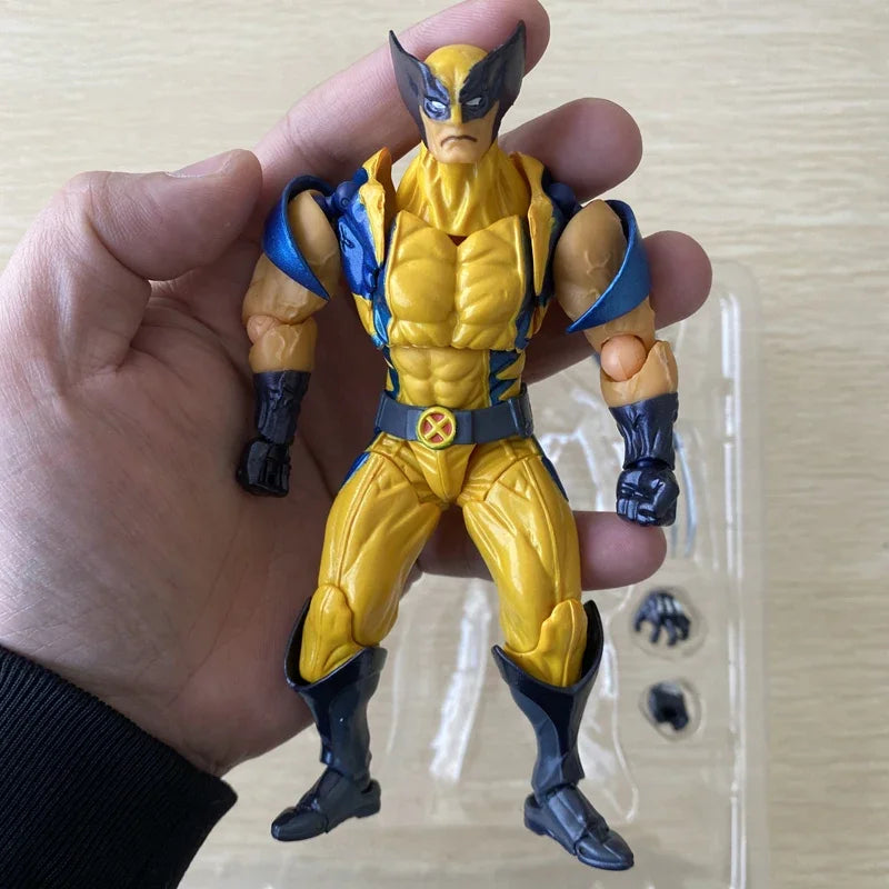 Revoltech YAMAGUCHI Wolverine Action Figure Wolverine Logan Toys X-Men Model Toy Joint Movable Doll Decor Birthday Gift For Kids