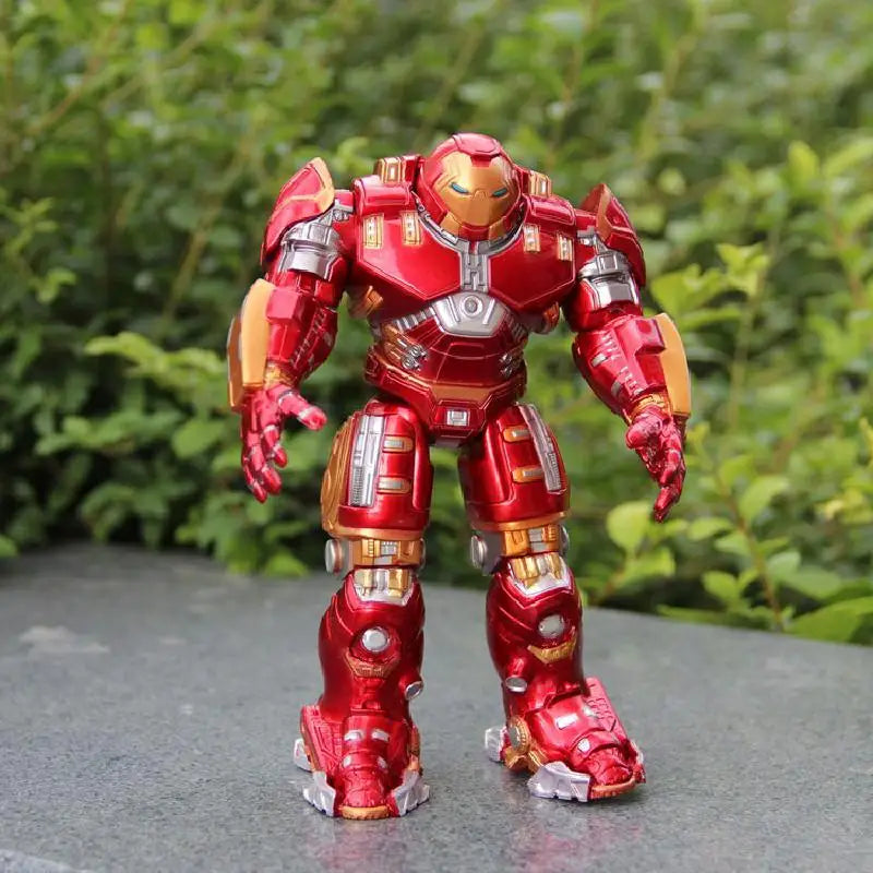 Disney The Avengers Action Figure Models Luminous Iron Man Hulkbuster Hulk Alliance Joints Movable Doll Collection Toy Boy Gift