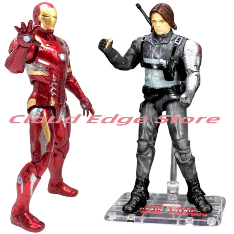 Action Marvel Avengers 4 Iron Man Captain America Spider-Man Thanos action figure model hand action toy