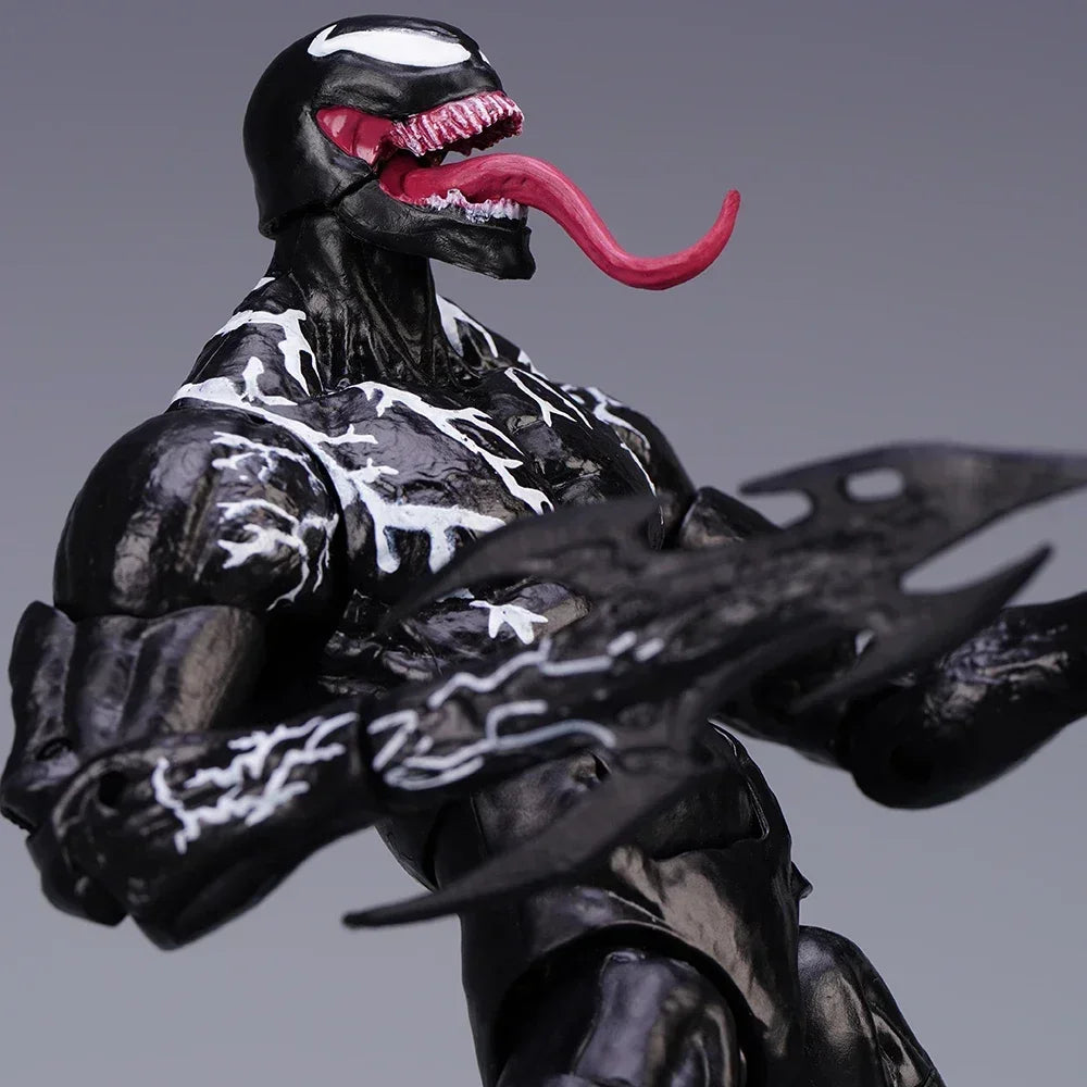 AMAZING YAMAGUCHI Venom Carnage Spider Man legends Action Figure Joint Movable Face Statue Model Doll Collectible kids for Toy