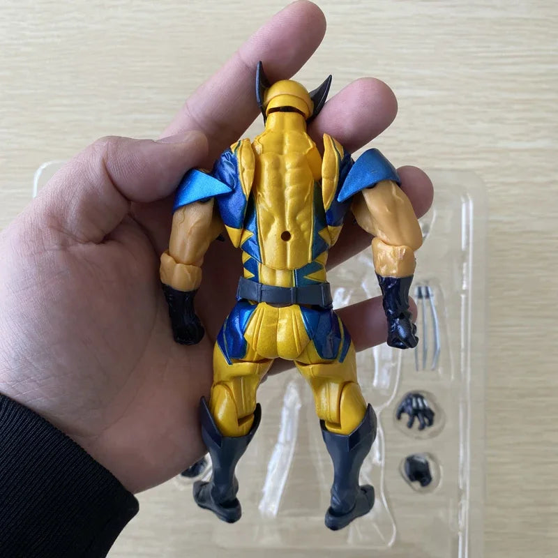 Revoltech YAMAGUCHI Wolverine Action Figure Wolverine Logan Toys X-Men Model Toy Joint Movable Doll Decor Birthday Gift For Kids