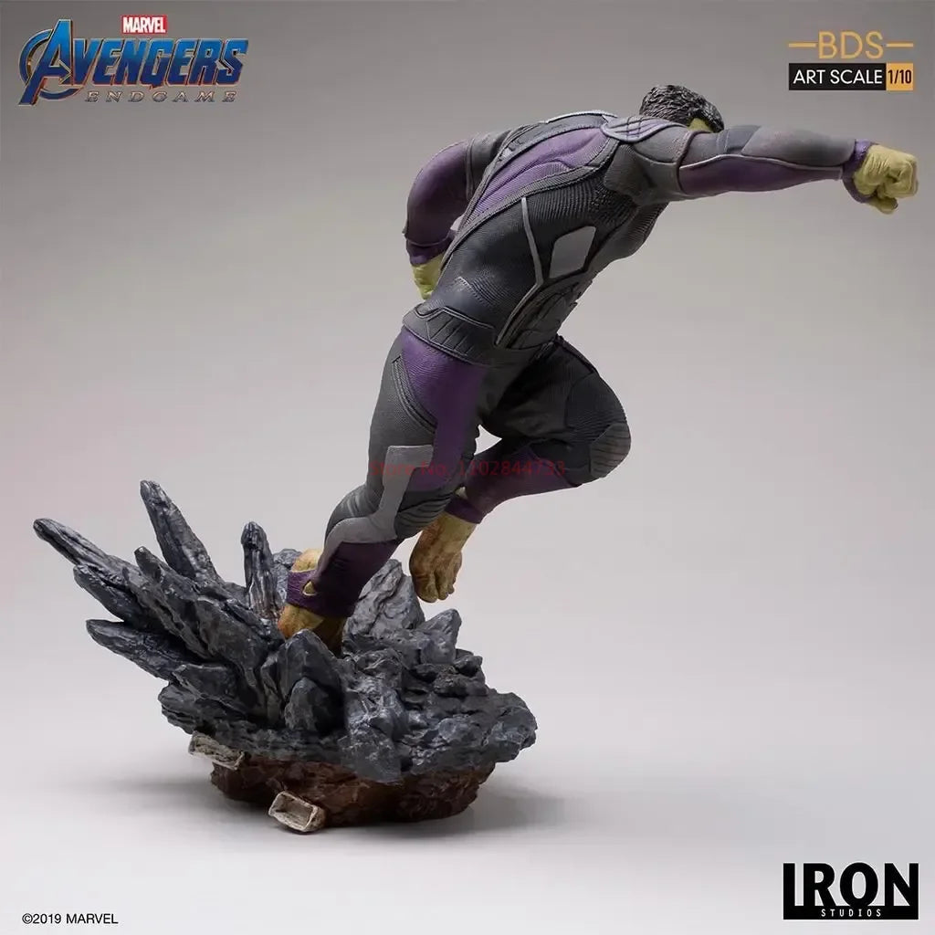 Original Marvel Characters Iron Studios  Avengers 4 The Hulk 1/10 Statue Deluxe Edition Model Figure Desktop Ornaments Collect