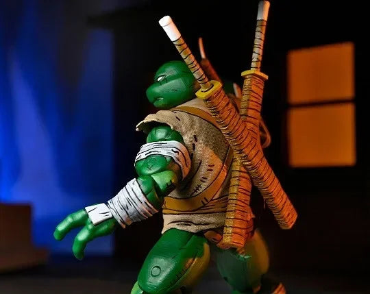 Original In Stock NECA 54372 Teenage Mutant Ninja Turtles Michelangelo The Wanderer Mirage Comics 7 Inch Action Figure Model