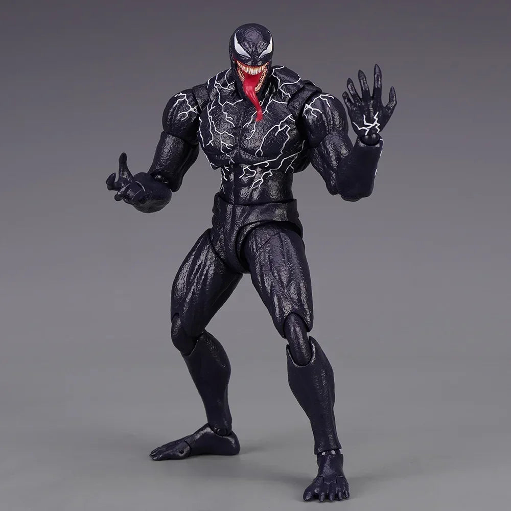 AMAZING YAMAGUCHI Venom Carnage Spider Man legends Action Figure Joint Movable Face Statue Model Doll Collectible kids for Toy