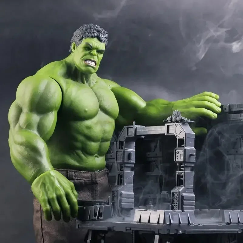 28/42cm Marvel Anime Hulk Action Figures Characters Desktop Ornaments Large Hulk Doll Model Boy Collection Toys Christmas Gifts