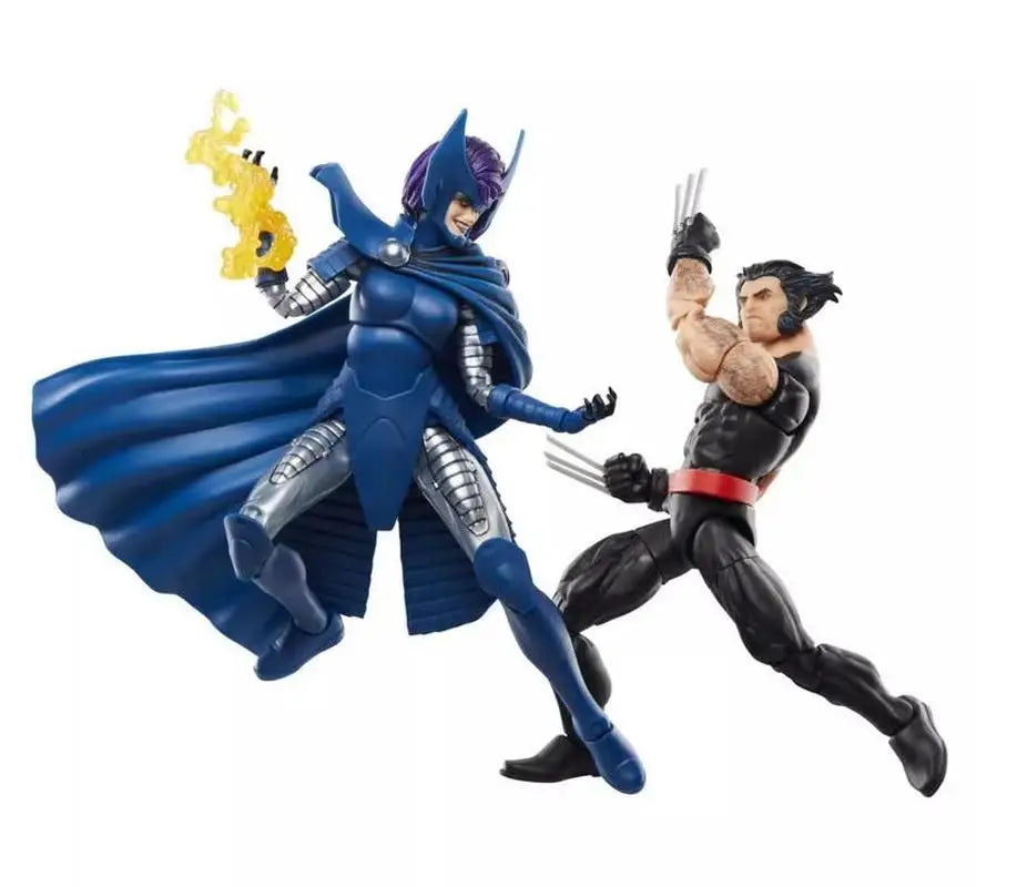 Original Marvel Legends Wolverine And Psylocke Action Figure Collection Wolverine And Psylocke Model Statue Gift Toy Suit 2 Pack