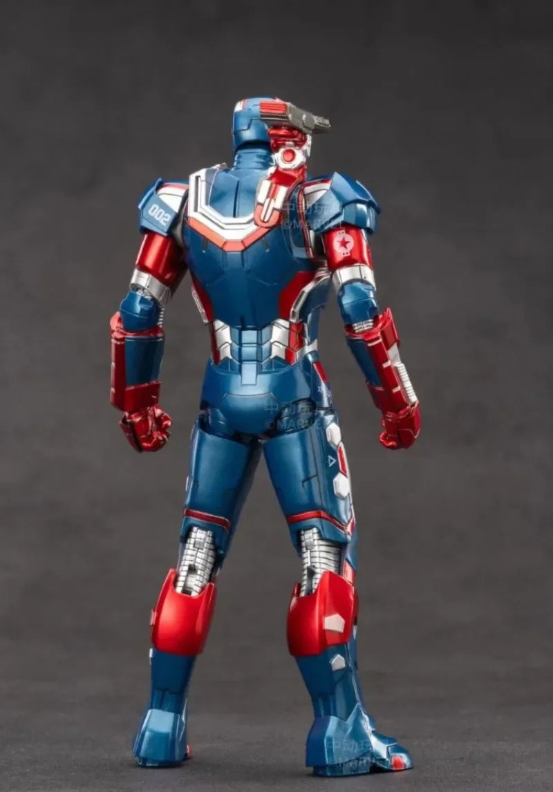 Hot Toys Marvel Iron Man Anime Iron Patriot Action Figures Collection Model Desk Decoration Children Birthday Xmas Gifts