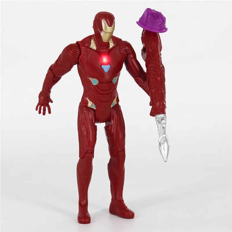 Disney Spiderman Thanos Hulk Iron Man Thor Captain America Action Figures Decoration Toy For Kids Birthday Gifts