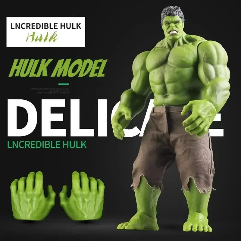 28/42cm Marvel Hulk Action Figures Anime Characters Desktop Ornaments Large Hulk Doll Model Boy Collection Toys Birthday Gift