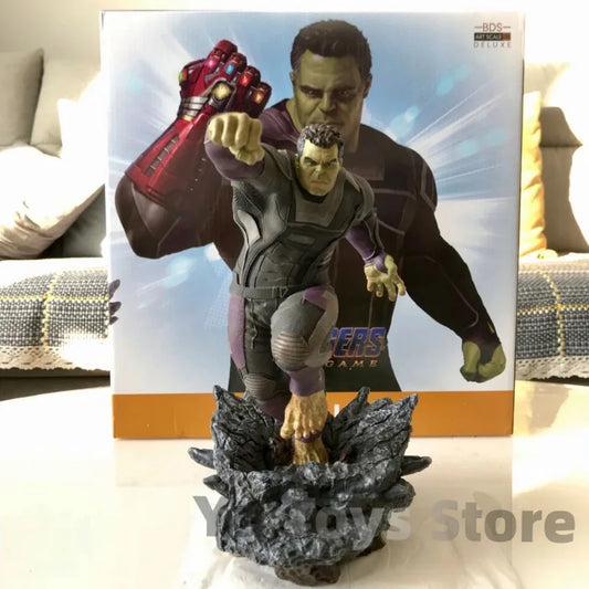 Original Marvel Characters Iron Studios  Avengers 4 The Hulk 1/10 Statue Deluxe Edition Model Figure Desktop Ornaments Collect