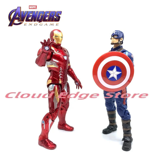 Action Marvel Avengers 4 Iron Man Captain America Spider-Man Thanos action figure model hand action toy