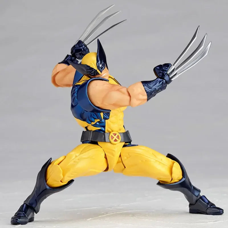 Revoltech YAMAGUCHI Wolverine Action Figure Wolverine Logan Toys X-Men Model Toy Joint Movable Doll Decor Birthday Gift For Kids