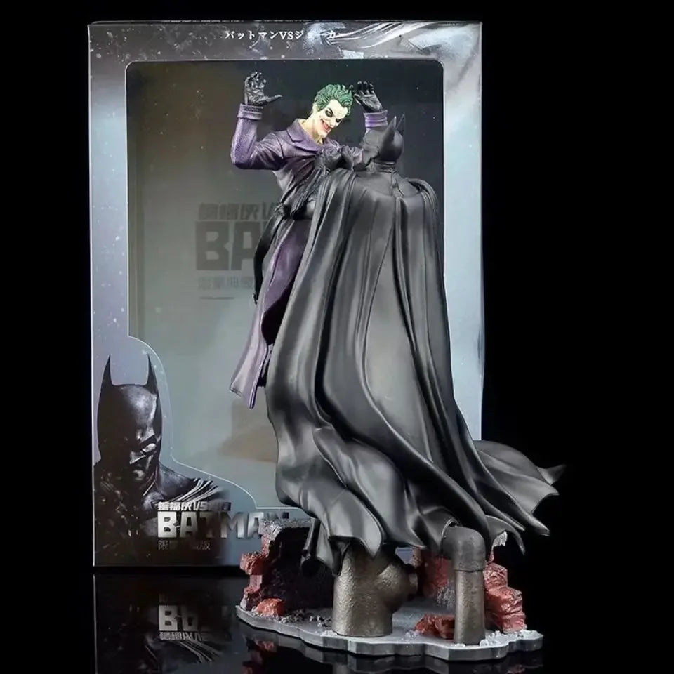 30CM Detective Comics Figure Batman Vs Joker Model Fight Scene Anime Action Collection Room Decoration Holiday Gifts Kids Toys