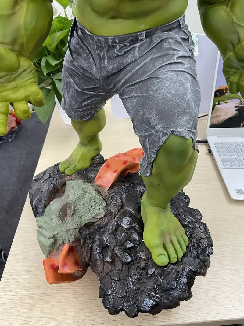 Large Size 1/4 60cm Superhero Green giant Green man Hulk Thanos figure Resin Statue Collection model Home Decoration adult gift