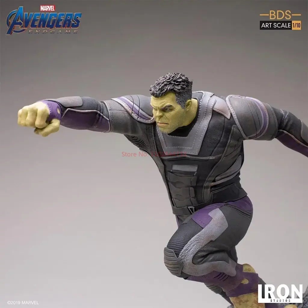 Original Marvel Characters Iron Studios  Avengers 4 The Hulk 1/10 Statue Deluxe Edition Model Figure Desktop Ornaments Collect