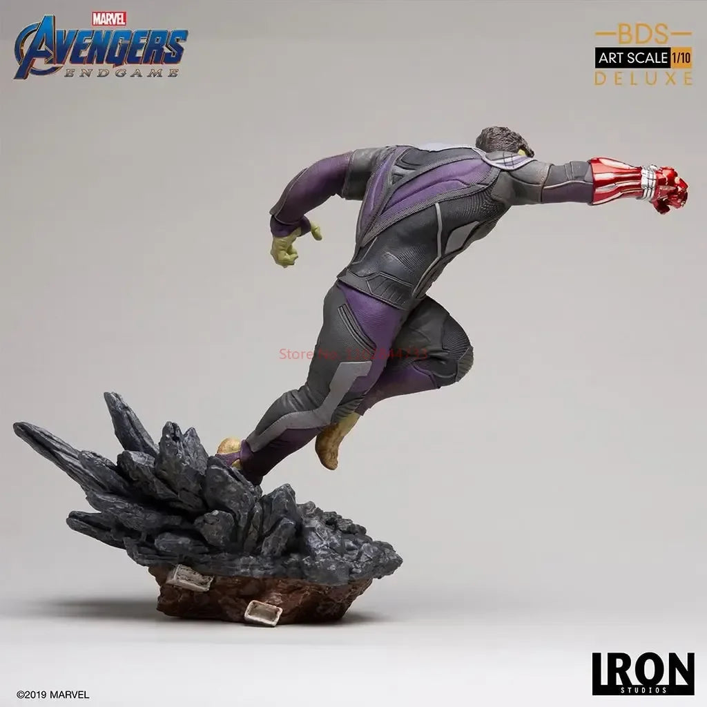 Original Marvel Characters Iron Studios  Avengers 4 The Hulk 1/10 Statue Deluxe Edition Model Figure Desktop Ornaments Collect