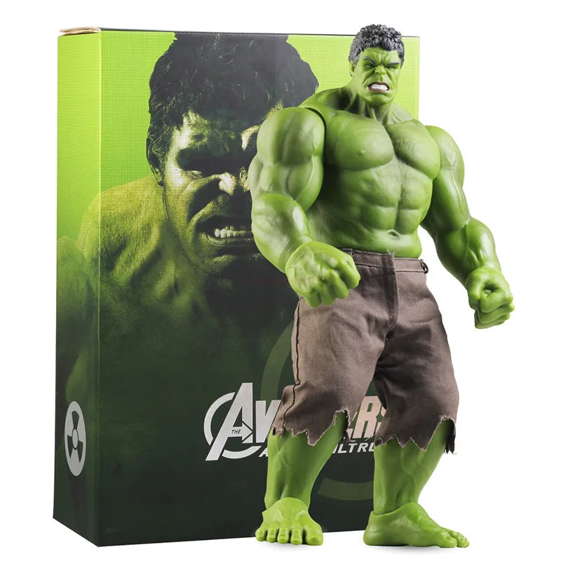 28/42cm Marvel Hulk Action Figures Anime Characters Desktop Ornaments Large Hulk Doll Model Collection Toys Birthday Xmas Gift