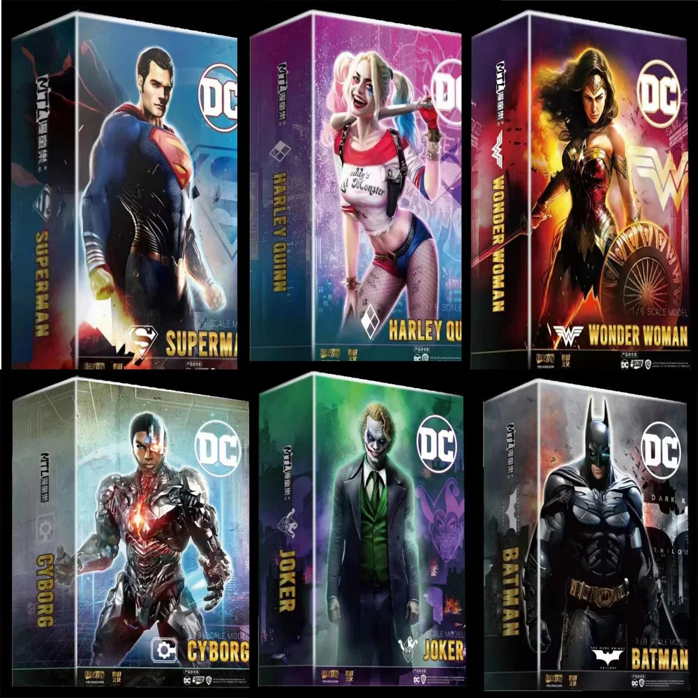 Fondjoy Original DC Movie Batman Joker Wonder Woman Superman Cyborg Harley Quinn 1/9 Articulated Action Figure Toys