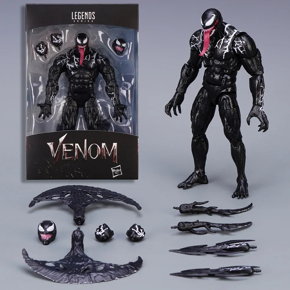 AMAZING YAMAGUCHI Venom Carnage Spider Man legends Action Figure Joint Movable Face Statue Model Doll Collectible kids for Toy