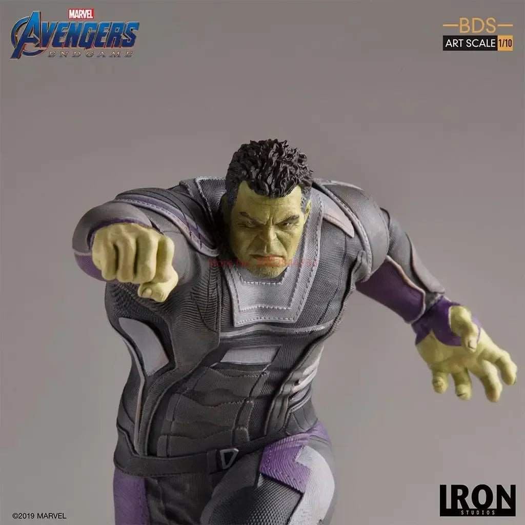 Original Marvel Characters Iron Studios  Avengers 4 The Hulk 1/10 Statue Deluxe Edition Model Figure Desktop Ornaments Collect