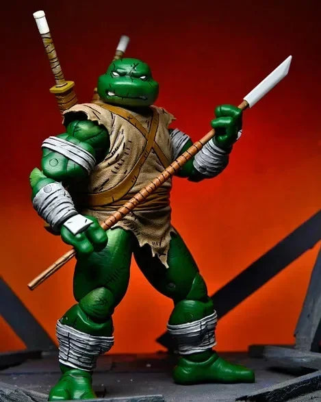 Original In Stock NECA 54372 Teenage Mutant Ninja Turtles Michelangelo The Wanderer Mirage Comics 7 Inch Action Figure Model