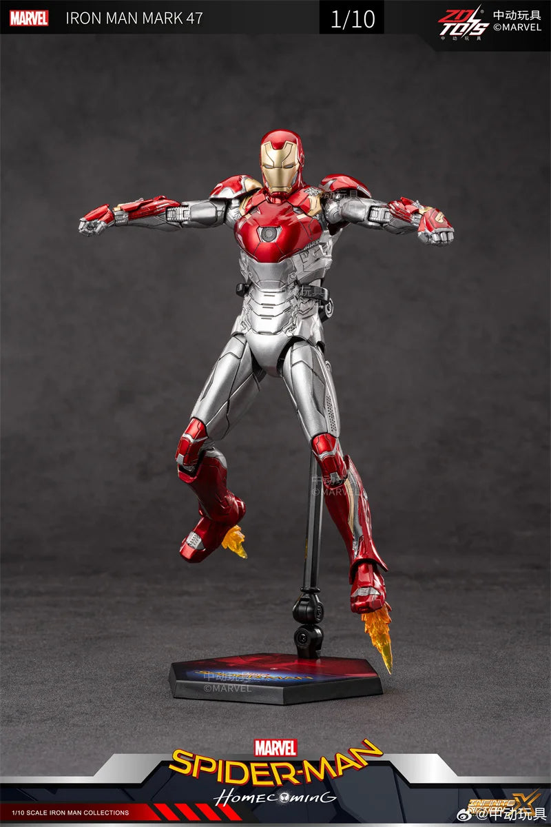 Zdtoys 1/10 Marvel Iron Man Mk47 Model Toy Anime Gift Action Figures Collect Free Shipping Birthday Present