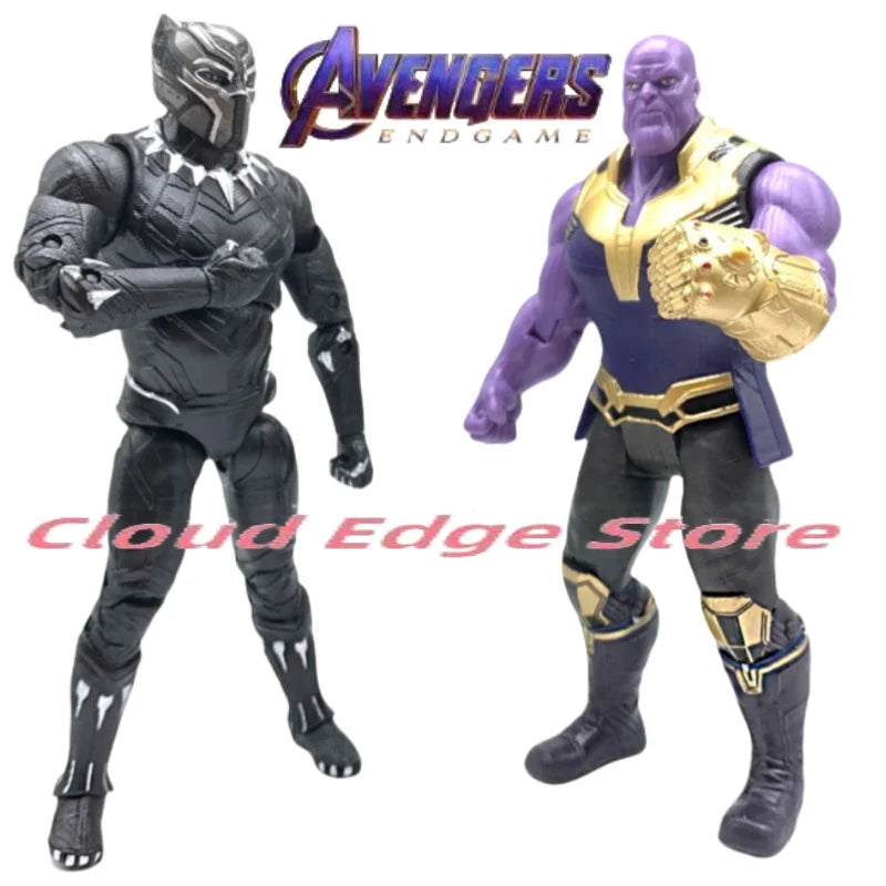 Action Marvel Avengers 4 Iron Man Captain America Spider-Man Thanos action figure model hand action toy