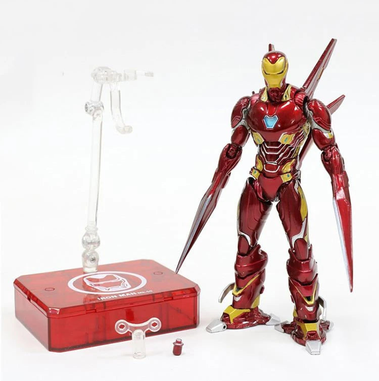 Marvel Iron Man MK50 SHFiguarts Marvel legend Nano Metal KAIYODO YAMAGUCHI Tony Stark Action Figure Model Toys Collection Gift