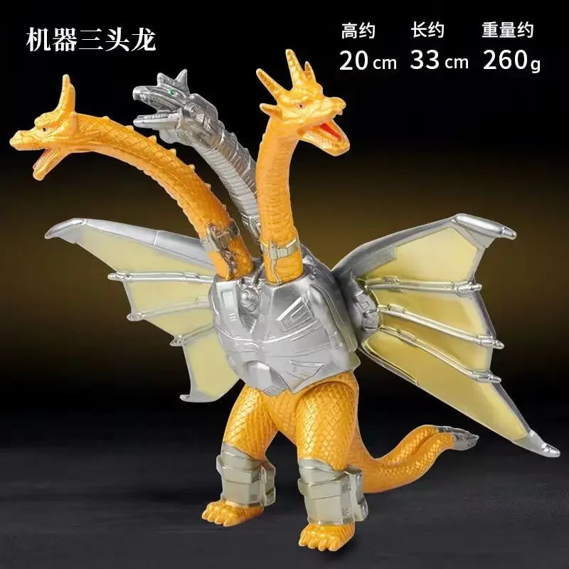 Anime Godzilla VS King Kong Action Figure King Ghidorah Three headed Golden Dragon PVC model collectibles toy kid Holiday gifts