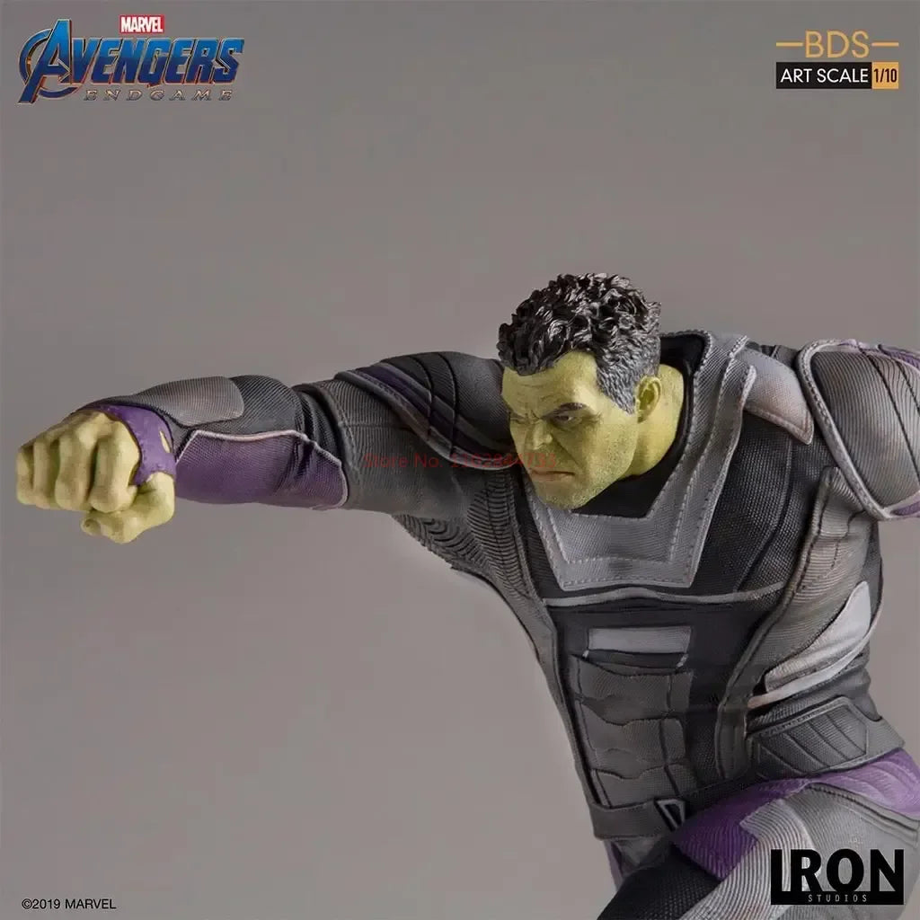 Original Marvel Characters Iron Studios  Avengers 4 The Hulk 1/10 Statue Deluxe Edition Model Figure Desktop Ornaments Collect