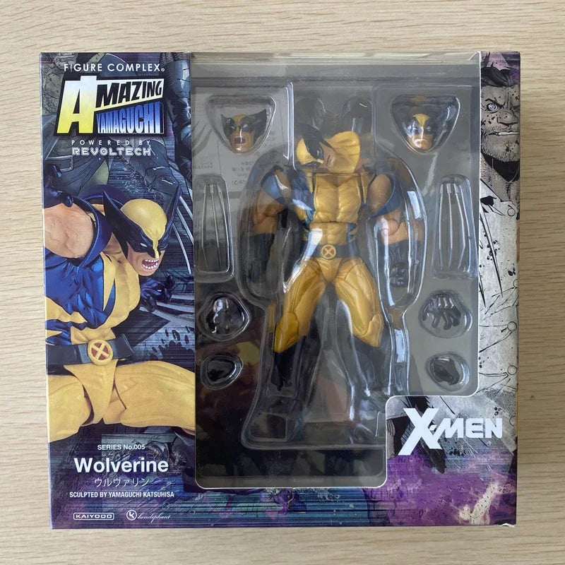 Revoltech YAMAGUCHI Wolverine Action Figure Wolverine Logan Toys X-Men Model Toy Joint Movable Doll Decor Birthday Gift For Kids