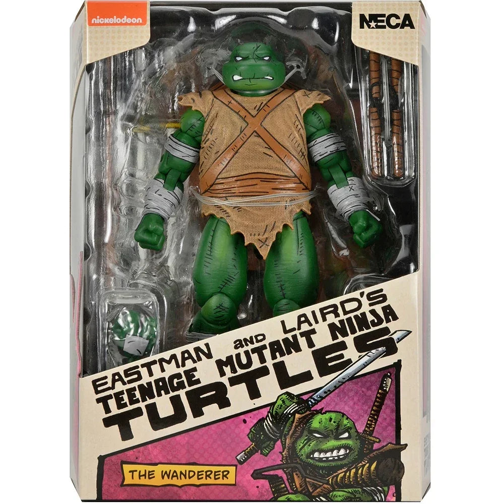 Original In Stock NECA 54372 Teenage Mutant Ninja Turtles Michelangelo The Wanderer Mirage Comics 7 Inch Action Figure Model