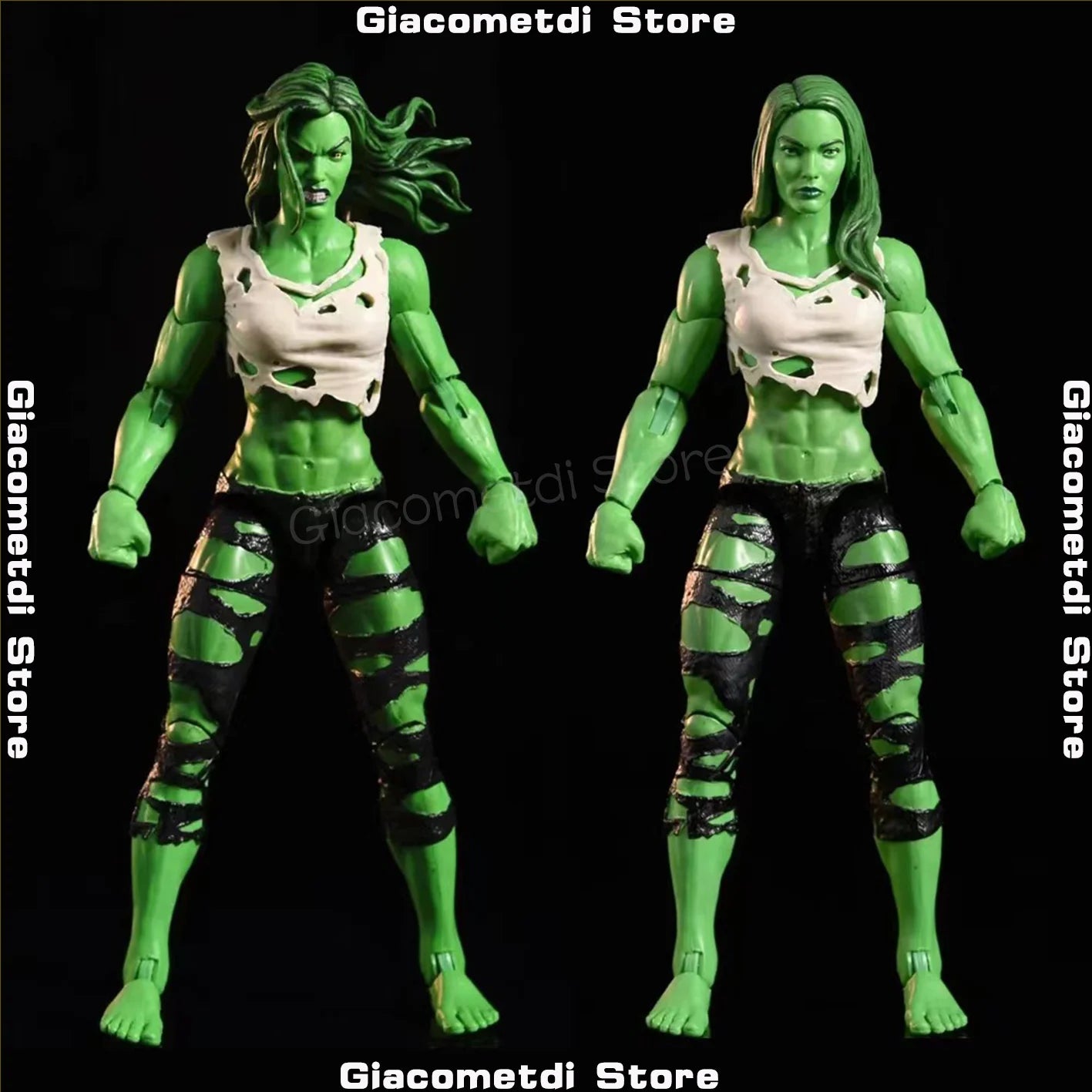 18CM Marvel Legends She-Hulk Hulkettes Action Figure Angry Normal Head Version No Extra Open Hands Models Collectable Toys Doll