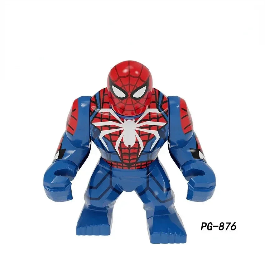 Action Figure: Marvel Mini Block Figurine Superhero Series Iron Man Spider Man Combination Block Children's Puzzle Toy Gift