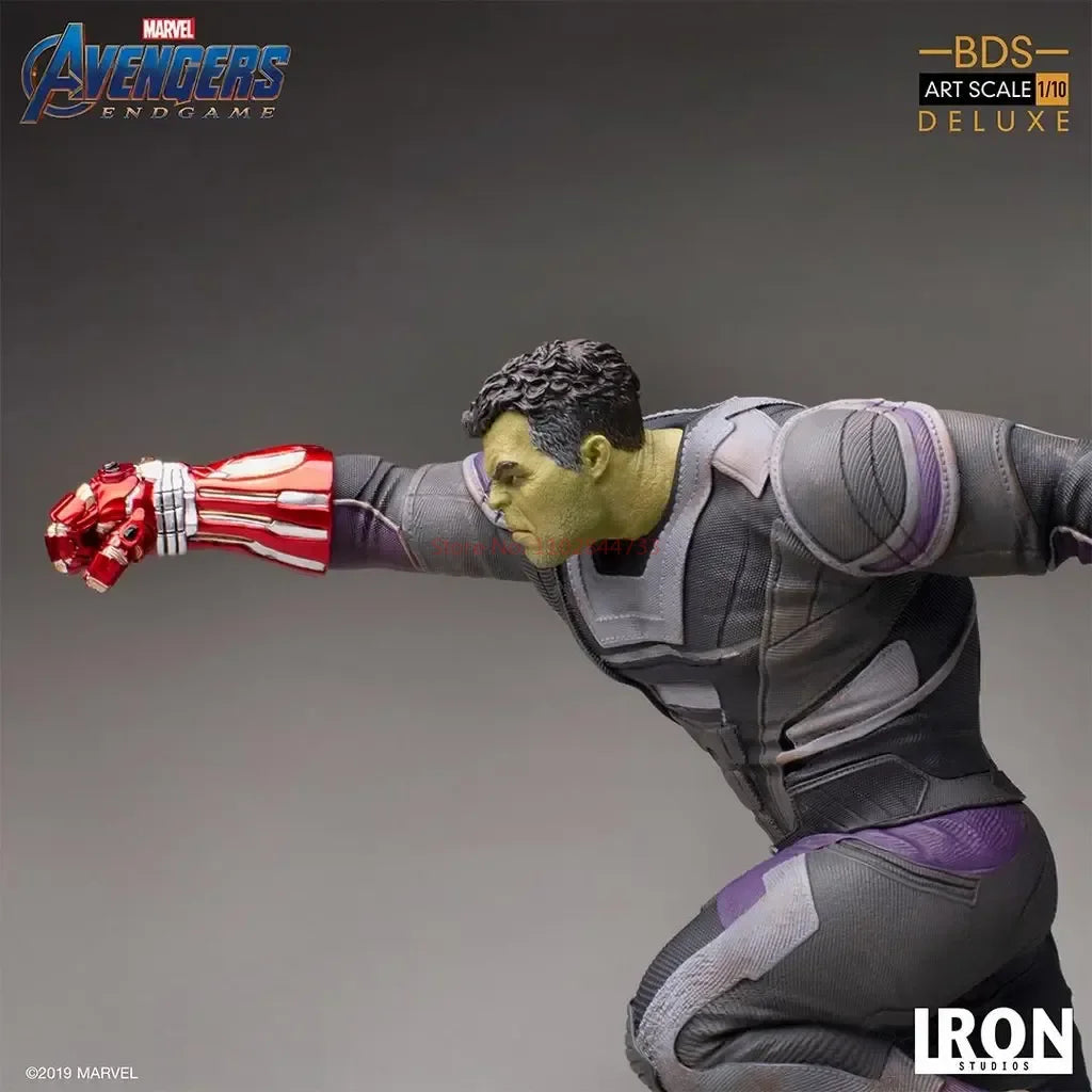 Original Marvel Characters Iron Studios  Avengers 4 The Hulk 1/10 Statue Deluxe Edition Model Figure Desktop Ornaments Collect