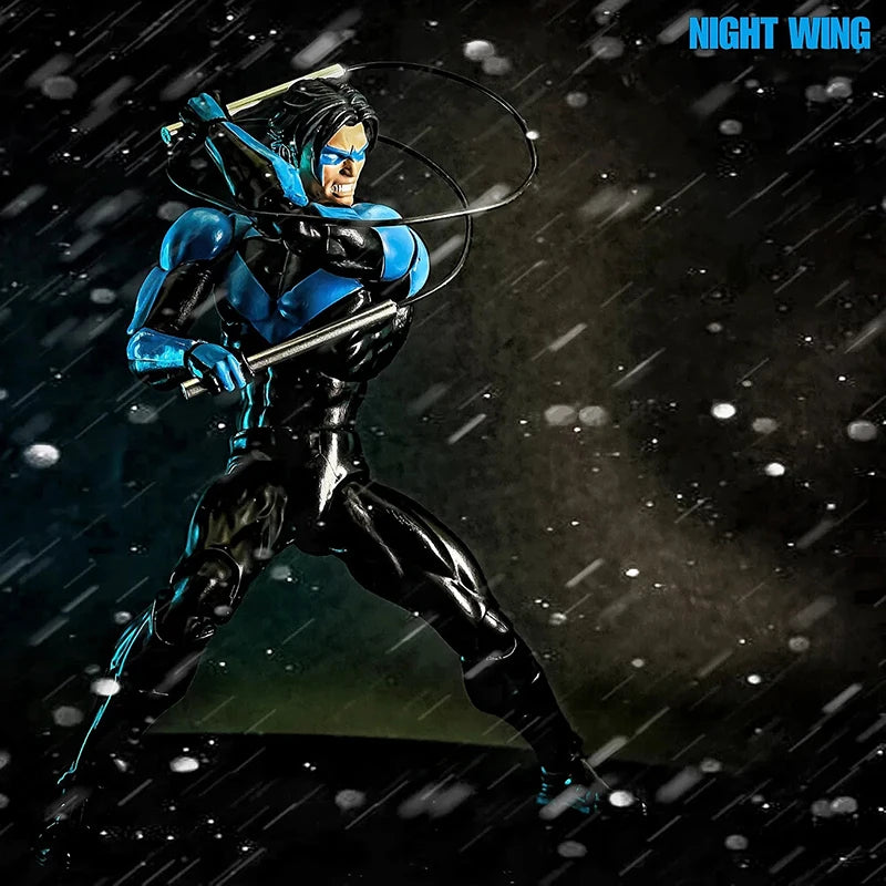 1/12 Mafex No.175 Nightwing Batman Hush Ver.   Action Figure Pvc Statue Model Collectible Toy Gift Desktop Decoration Figurine